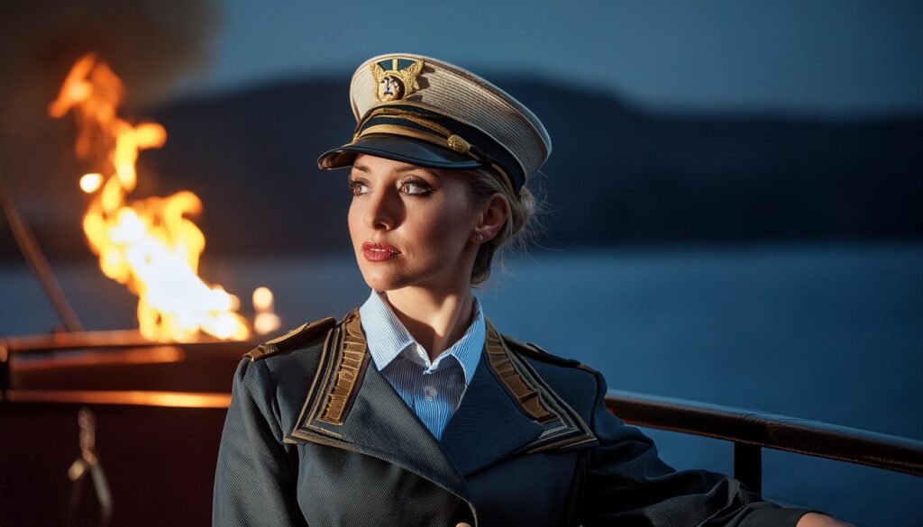mujer militar en graf spee