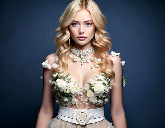 Fade mujer con rosas