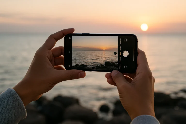 sacando fotos con un celular en 2026