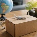 mundo con un avion representando los envios desde el exterior para compras ecommerce