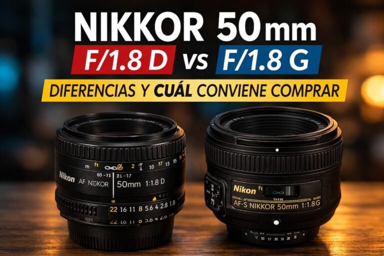 Nikkor 50mm f/1.8 D vs 50mm f/1.8 G: diferencias reales y cuál conviene comprar 6 Lentes Nikon