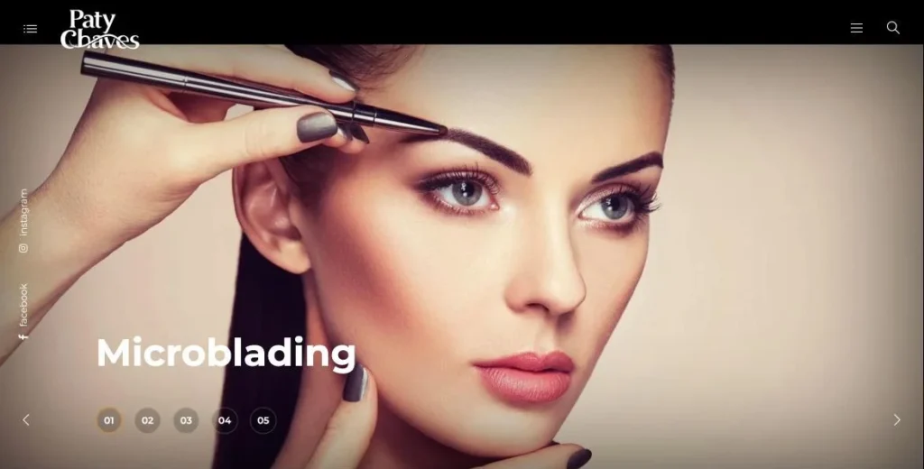 Diseño web y de logo para estética en Uruguay: sitio patychaves.com de la cosmetóloga Paty Chaves